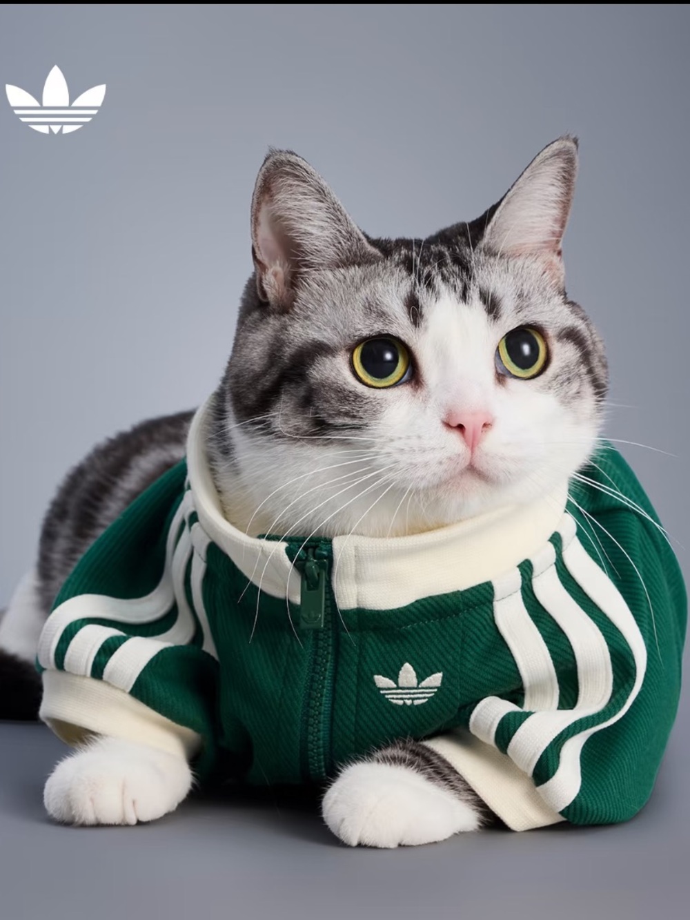 Adidas Originals Pet Tracksuit Zip-Up Jacket Dogs Cats Collection KU6861 size M